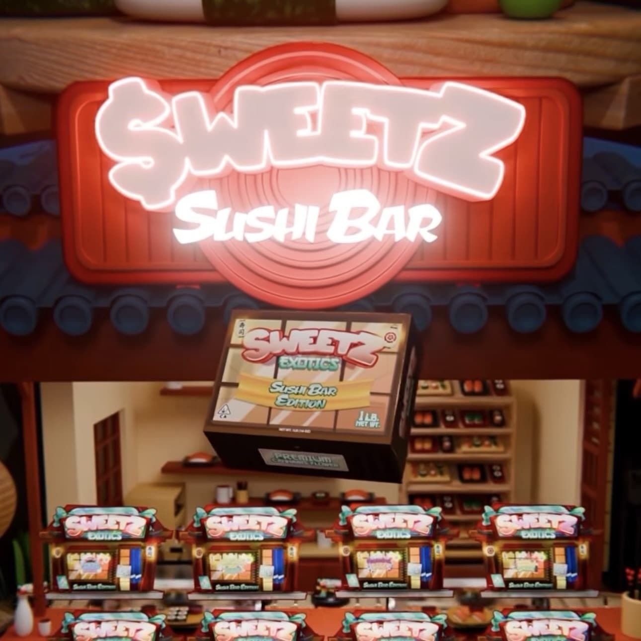 Sweetz Exotics (Sushi Bar Edition) - Premium Whole Cannabis Flower [28G] {1oz}