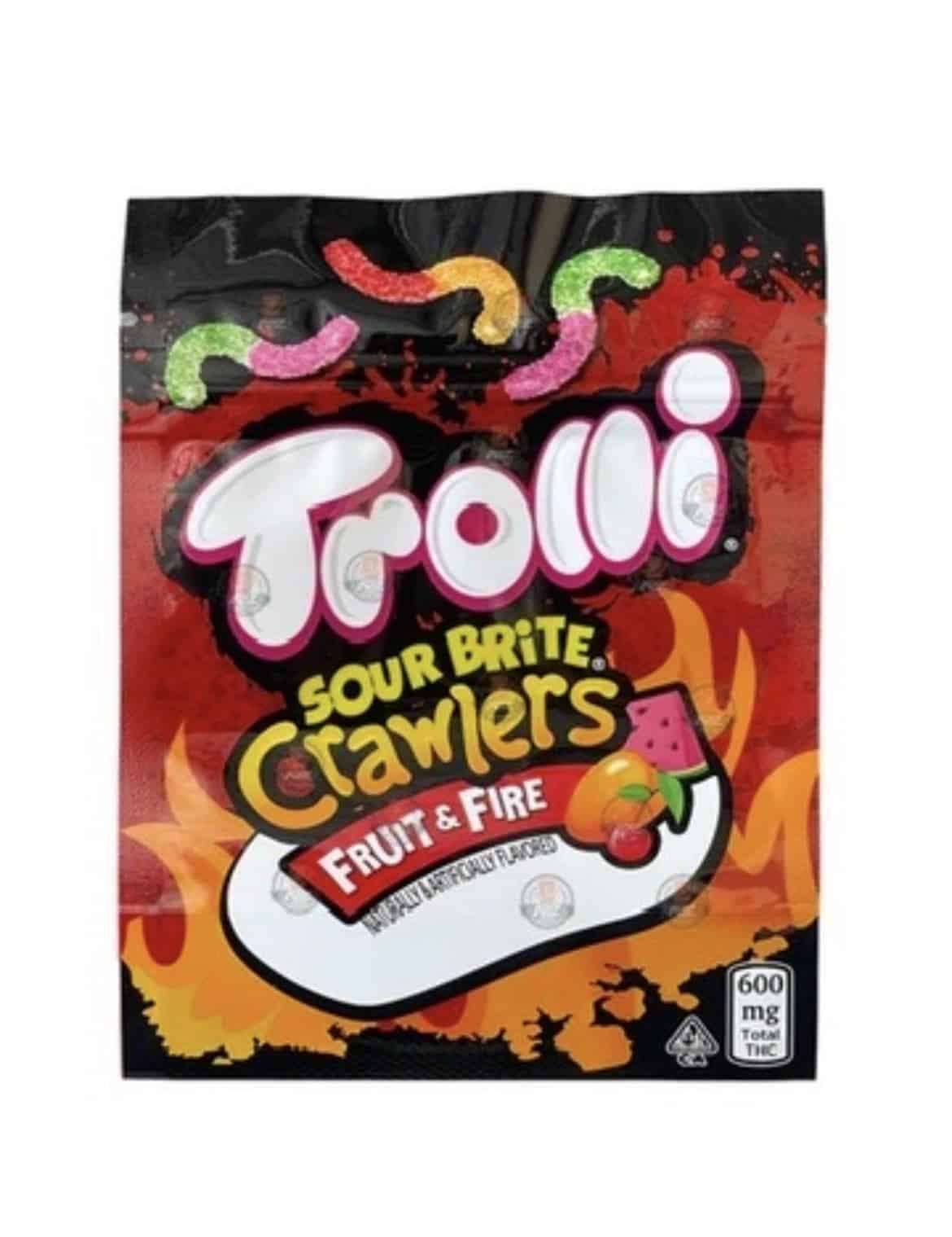 Trolli – Sour Brite Crawlers – Fruit & Fire (600mg)