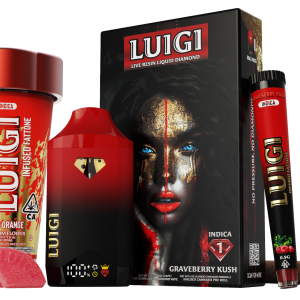 Luigi Disposable + 1 Infused Pre-Roll - Live Resin Liquid Diamond (Disposable) [2G] + Infused Pre-Roll [.5G]
